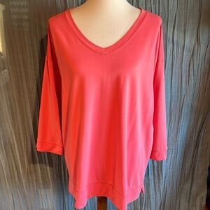 Chicos Zenergy Coral Pink Top